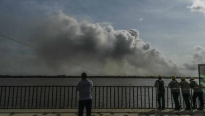 Incendio en Isla Salamanca